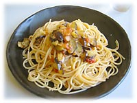 メインのパスタ