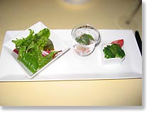 魚介類にモッツァレラ、チキン。