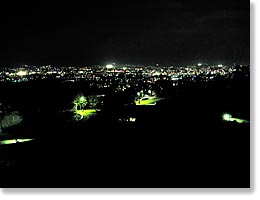 甲府盆地の夜景
